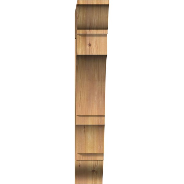 Balboa Traditional Smooth Bracket, Western Red Cedar, 5 1/2W X 26D X 34H